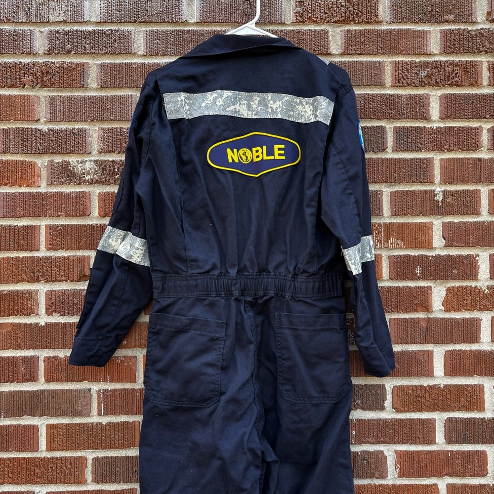 Indura Men's 34R by Westex Flame Resistant Navy Blue Bib Overalls USA Made - Picture 3 of 12